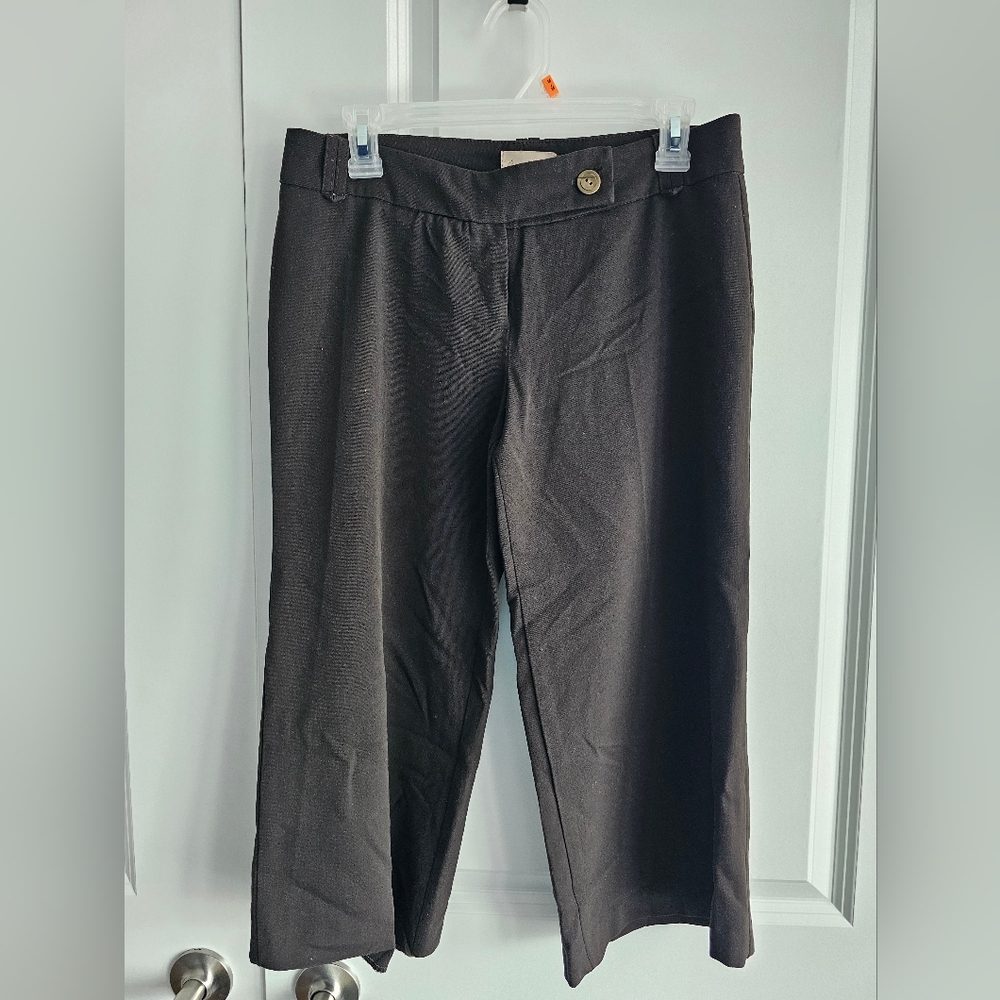 Chocolate brown wide leg shorts
